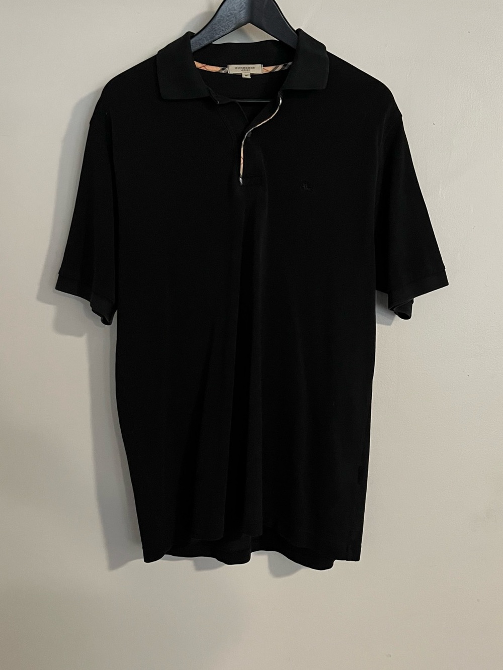 Burberry London Men’s Classic Cotton Black Polo Shirt Size M